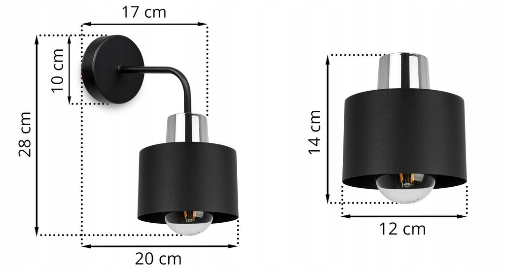 Wall Lamp, Square Lamp, Ceiling Lamp, Black Led Lamp