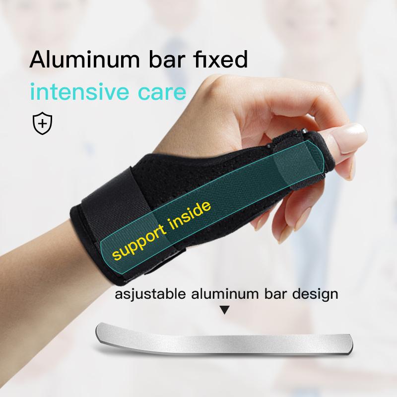 1 Pcs Removable Tenosynovitis Wrist Brace Support Arthritis Sprain Carpal Tunnel Splint Aluminum Wristband Protector