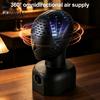 Gentle Heat Wig Dryer Hair Head Stand, 360 degree Automatic Dryer, 5/10/15min 3-Speed Timer, Countertop Styling Station Fast Drying, Simulation Model,