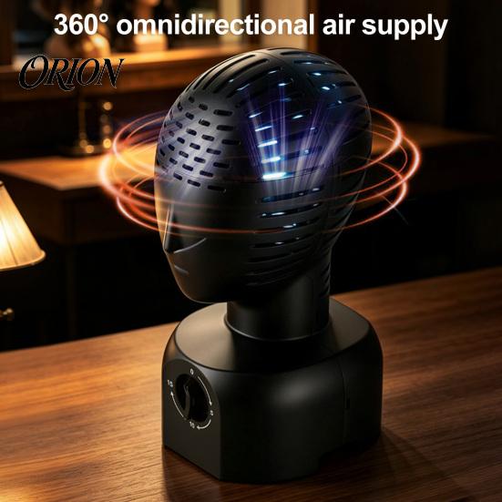 Gentle Heat Wig Dryer Hair Head Stand, 360 degree Automatic Dryer, 5/10/15min 3-Speed Timer, Countertop Styling Station Fast Drying, Simulation Model,