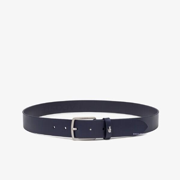 Lacoste 35mm Silver Croc Leather Belt Kp Rc4082m56g021100