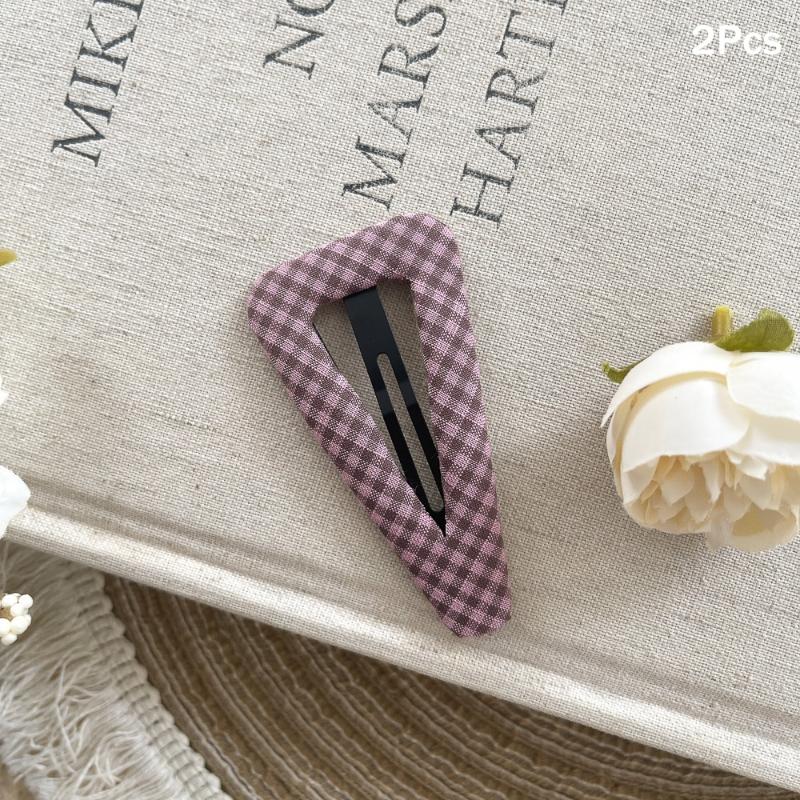 2/4/8 Stück Süße Dreieck-Haarspange mit Pünktchen für Mädchen, Neue Stoff-Haaraccessoires für Pony und Seitenhaar, Hübsche Haarnadel Kopfschmuck