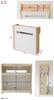Yamazen RCB-L(WN/IV) High-Type Cable Box with Cord Storage, Natural