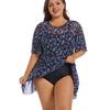 Customized Plus Size Conservative One-Piece Swimsuit for Women