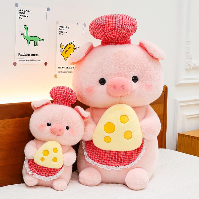 Cheese Pig Plush Toy With Long Pile Material For Kids And Gift Giving