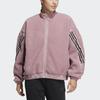 adidas Women's 3-Stripes Sherpa Fleece Jacket Purple HM7457