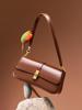 Niche Style Genuine Leather Baguette Shoulder Bag 2026 - Fashionable, Versatile Cowhide Women's Underarm Bag
