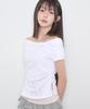 ILLIGO Sasso Dear Bow Off-Shoulder Tee White