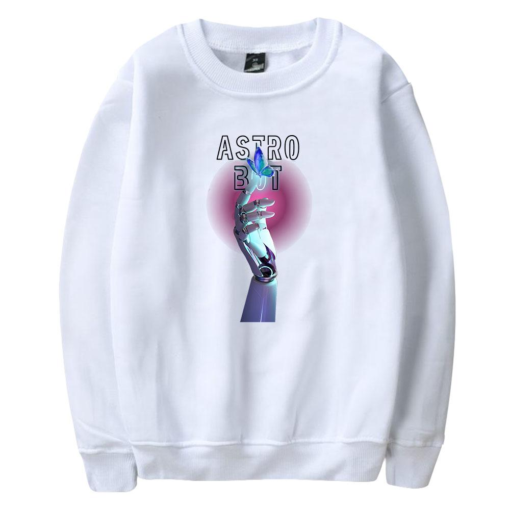 Men's Astro Bot Print Hoodies Round Neck Hooded Sweatshirts Man Travel Pullover Male Top Streetwear Outdoor Tracksuit