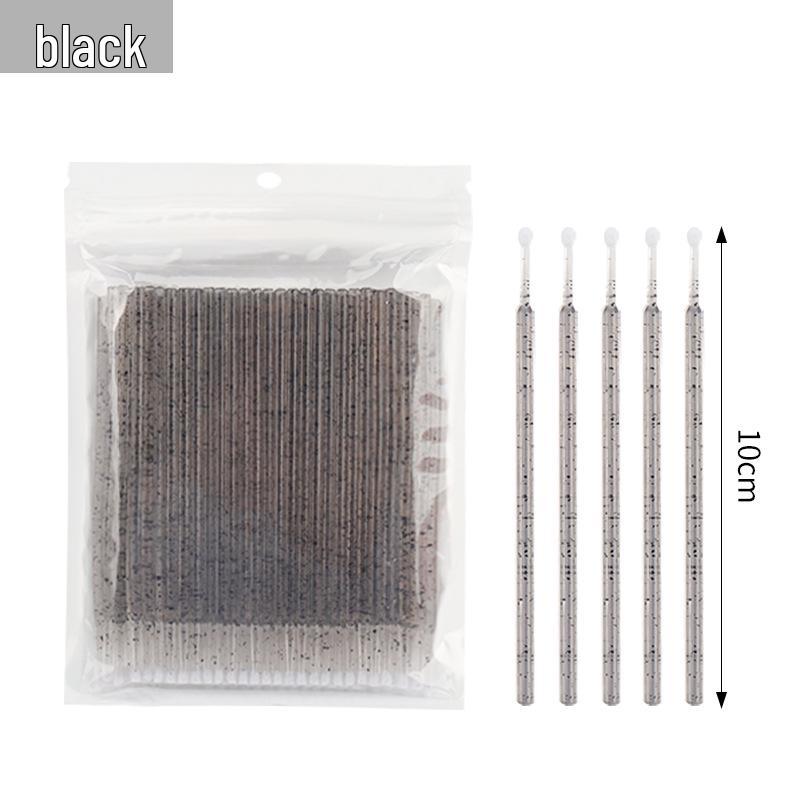 Crystal Rod Micro Brushes for Eyelash Extensions and Tattooing - Cotton Swab Applicators for Remover and Cleaning.