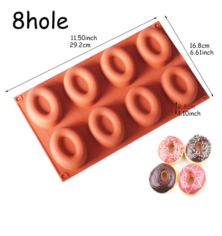 Silicone Donut Cupcake Mold Muffin Chocolate Mold Cake Candy Cookie Baking Mould Pan Decoration Tools Kitchen Baking Accessories