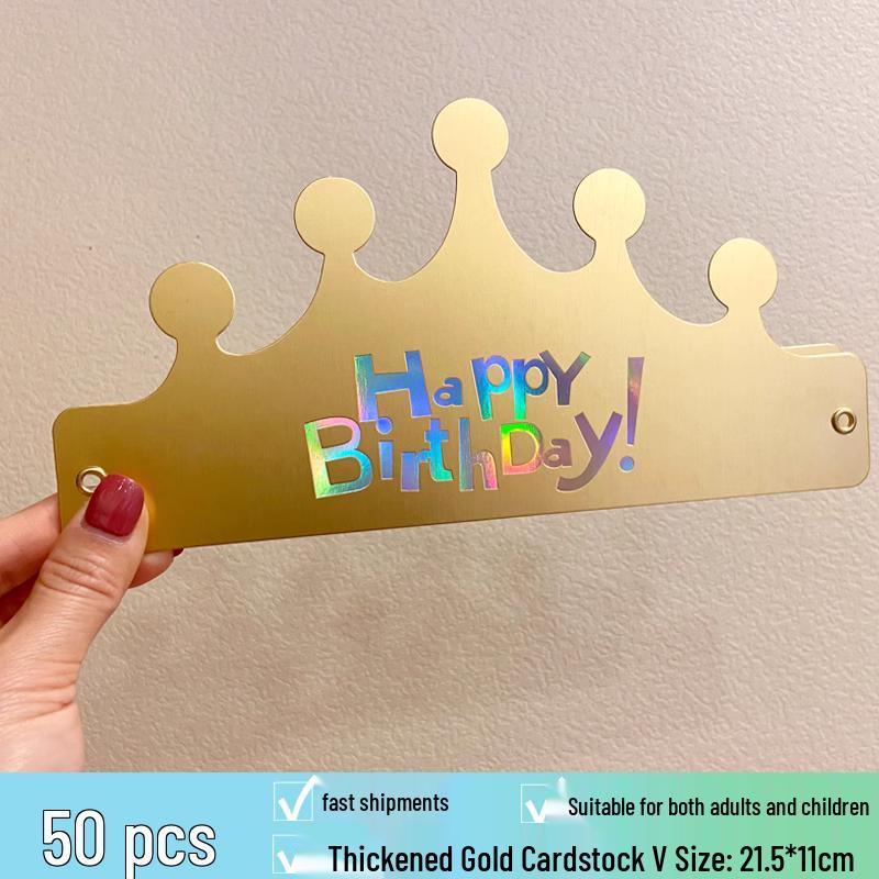 2025 Birthday Hat for Kids & Adults - First Birthday Party, Photo Props, Cake Hat