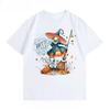 Camiseta Halloween 2026 Sombrero de Bruja Atelier, Camiseta Blanca de Algodón Puro Estampada con Patrones de Bruja y Calabaza Camiseta