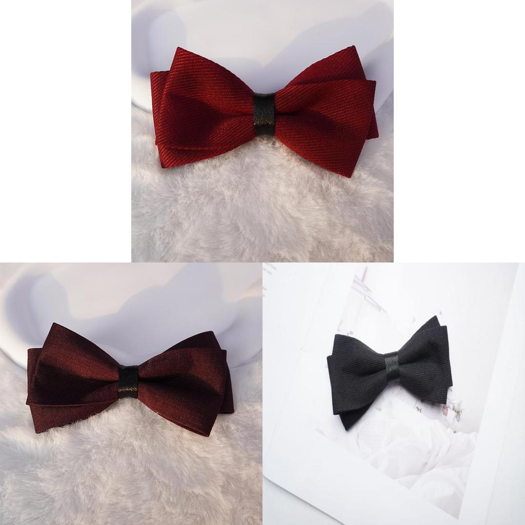 Traditional Mens Wedding Bow Tie With Satin Washable Fabric For Formal Occasions