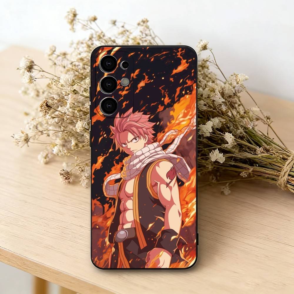 Fairy Tail Natsu Dragon Slayer Phone Case Black Silicone Soft For Samsung S25,S24,S21,S22,S23,S30,Ultra,S20,Plus,Fe,Lite Samsung S23ULTRA5G