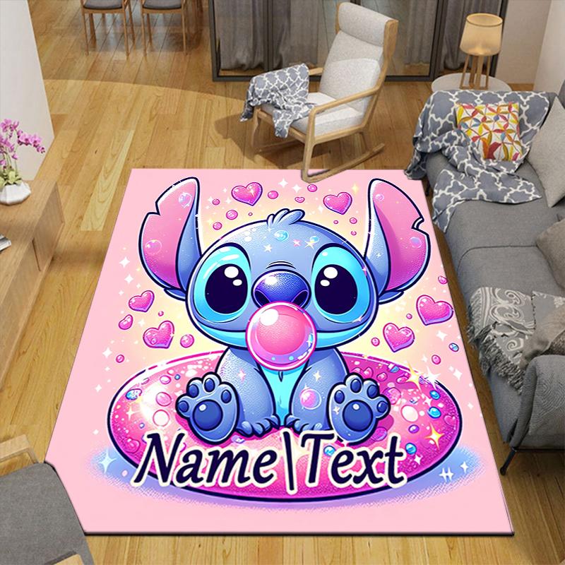 Custom 1Pc Lilo Stitch Adventure Rug Office Carpet Indoor Outdoor Entrance Doormat Nonslip Soft And Comfortable Living Room D916300