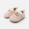 Spring Lace Bow Non-Slip Soft Bottom Baby Shoes - Girls' Princess Style Leather