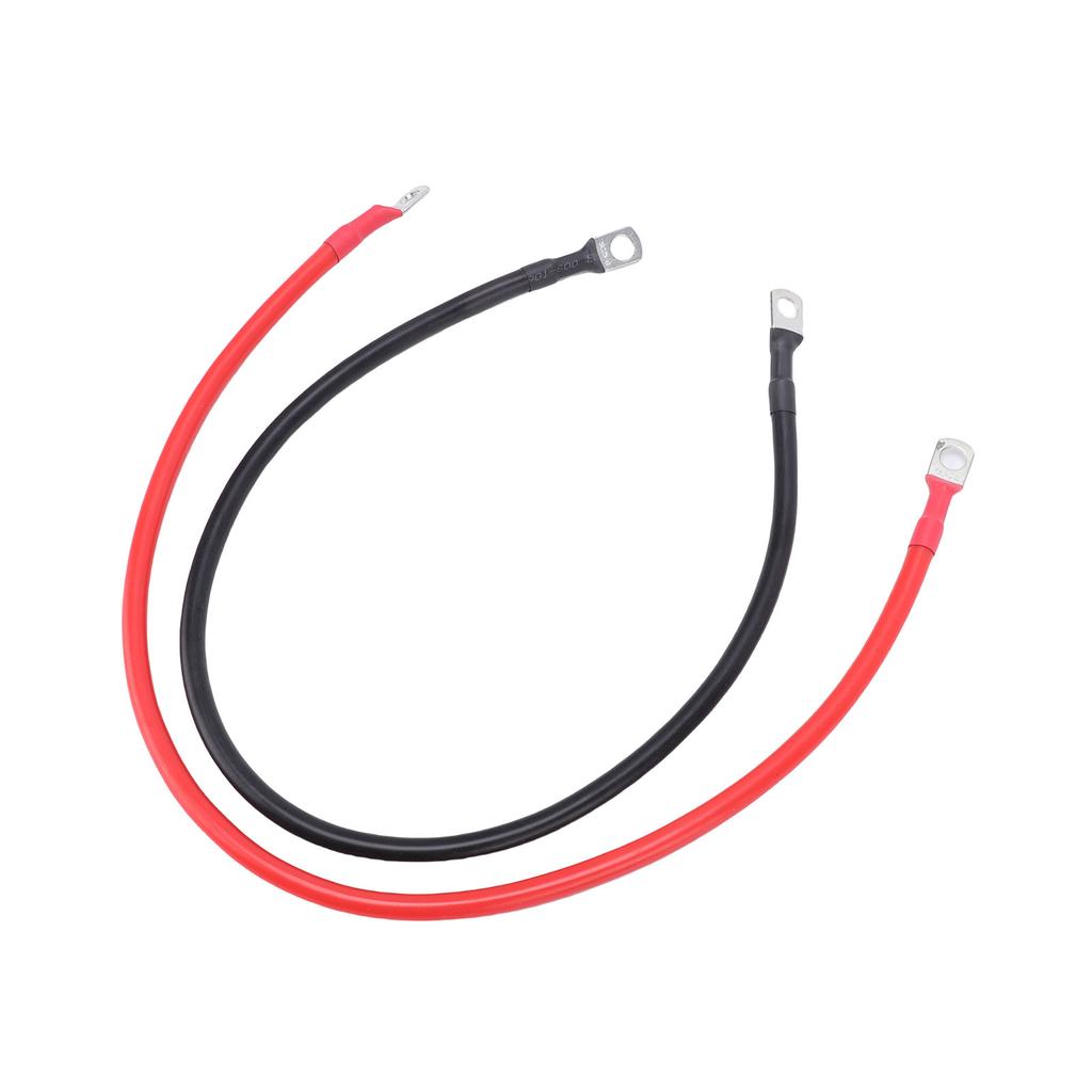  2PCS 6AWG Battery Cables, 24inch Battery   s with 0.31in Tinned Copper Lugs Both Ends,   Car Accessories Inverter Cables Fit Vehicles Marines