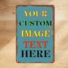 Personalized Metal Tin Sign Custom Wall Art Vintage 12x8 Inches Rustic Plaque Kitchen Decor Home Cafe