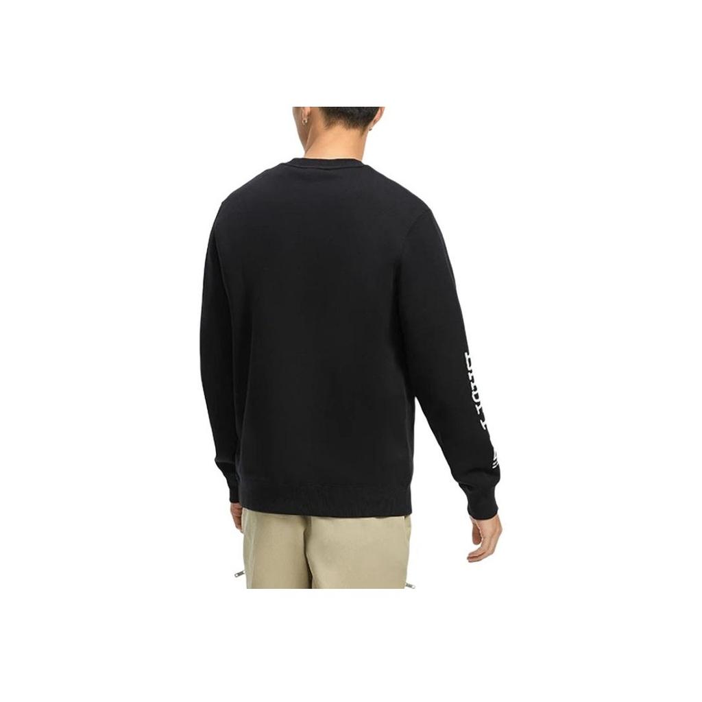 Li-Ning Printed Logo Pullover Sweatshirt Men sweatshirt Black AWDR413-1