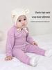 Baby Thermal Pajama Set: Two-Piece with Front Button and High-Waist Pants