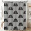 Gothic Shower Curtain Dark Aesthetic Spooky Halloween Decor Skull Pattern Bathroom Set Vintage Horror Home Textile Wall Hanging