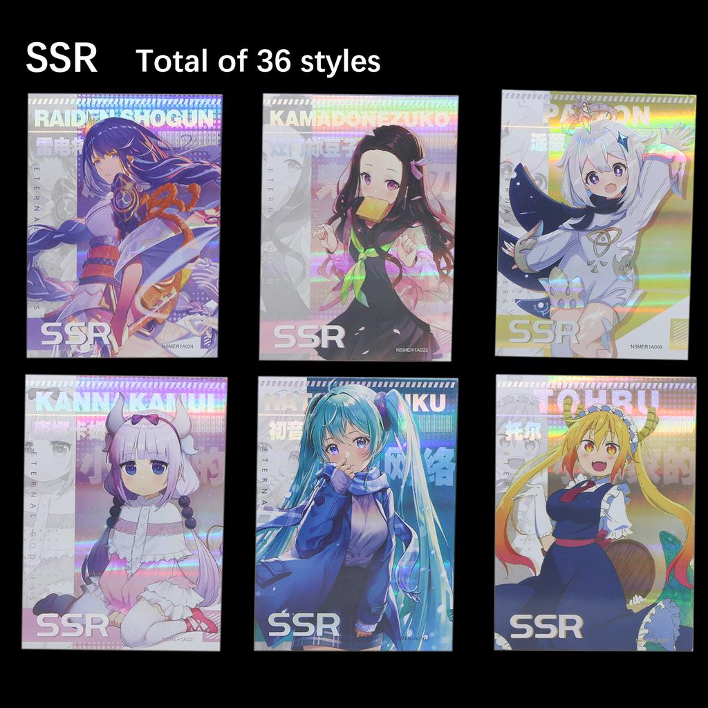 New Goddess Story Card Huayingrumeng Chapter Colorful FlashCard Anime Character Collection Card Games Toys Child Gifts