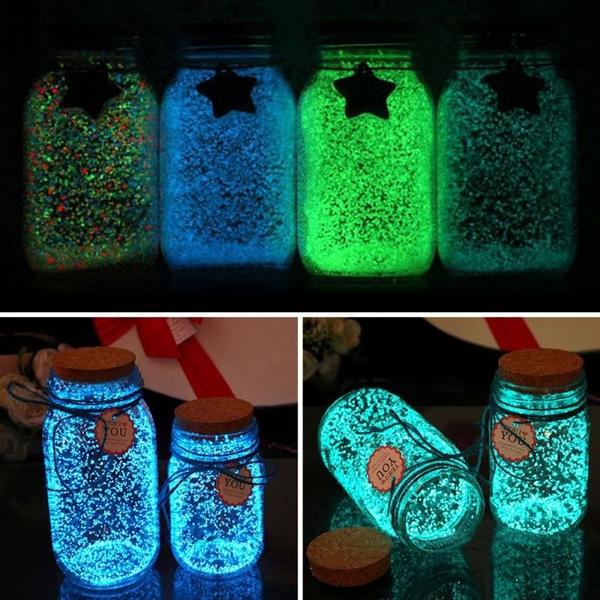 Funien Polvere Fluorescente 10 g//Borsa Sabbia Fluorescente Colorata Bagliore Luminoso nella Polvere Scura Bagliore Luminoso Sabbia pigmento Artigianato Fai da Te Forniture artistiche