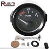 AD Fuel Gauges 52mm 12V DC Mechanical Car Fuel Level Gauge Black Oil FG /Car Meter White LED Light Black Rim Automotive Gauges