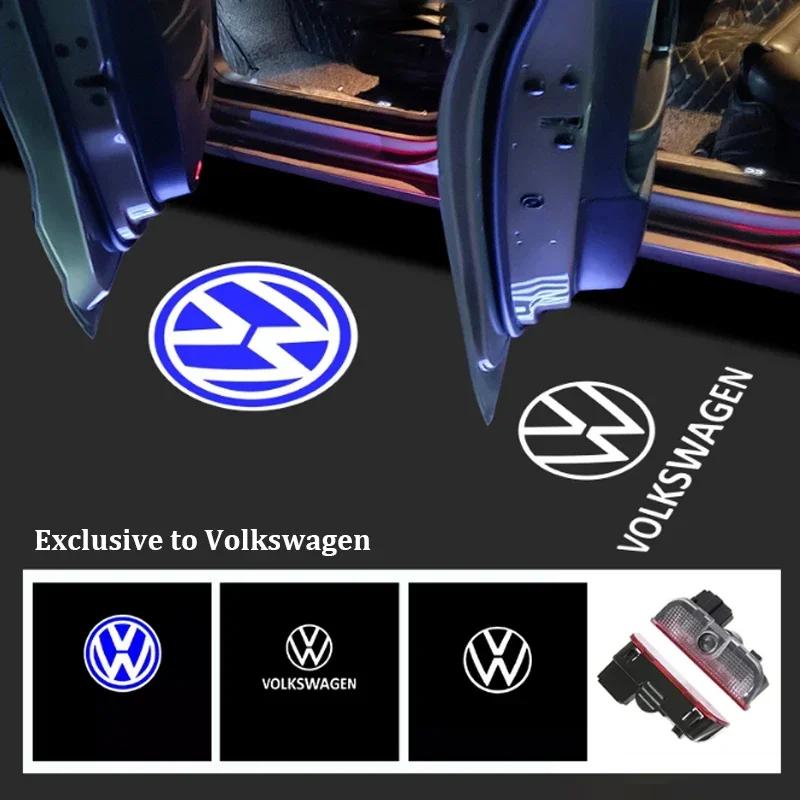 ·Car Door Welcome Lights Laser Projector Decor Lamp For VW GTI Polo Golf Passat Tiguan Arteon Touareg Taigo Caddy Jetta Beetle S HB422