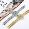 Roman pattern fashion diamond-encrusted gypsy women's watch women's watch quartz women's model