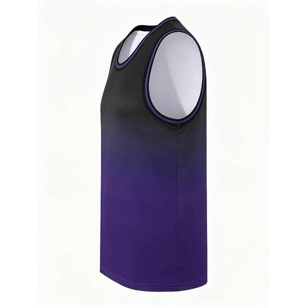 2026 Purple and Black New Basketball Uniforms Spring and Summer Training Uniforms Thin Breathable and Quick-drying