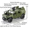 Large Size 1:18 Dongfeng Mengshi Car Model Toy Doors Opened Alloy Body Rubber Tires Military Off-Road Vehicles Gifts for Kids