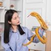 110cm Simulation Plush Toy Boa Cobra Long Stuffed Animal Snake Plushie Funny Tricky BoyFriends Halloween Gift