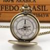 10pcs/lot Wholesale Bronze Vintage Quartz Pocket Watches Necklace Steam Punk Pendant Mens Women Pocket FOB Watch Halloween Gift
