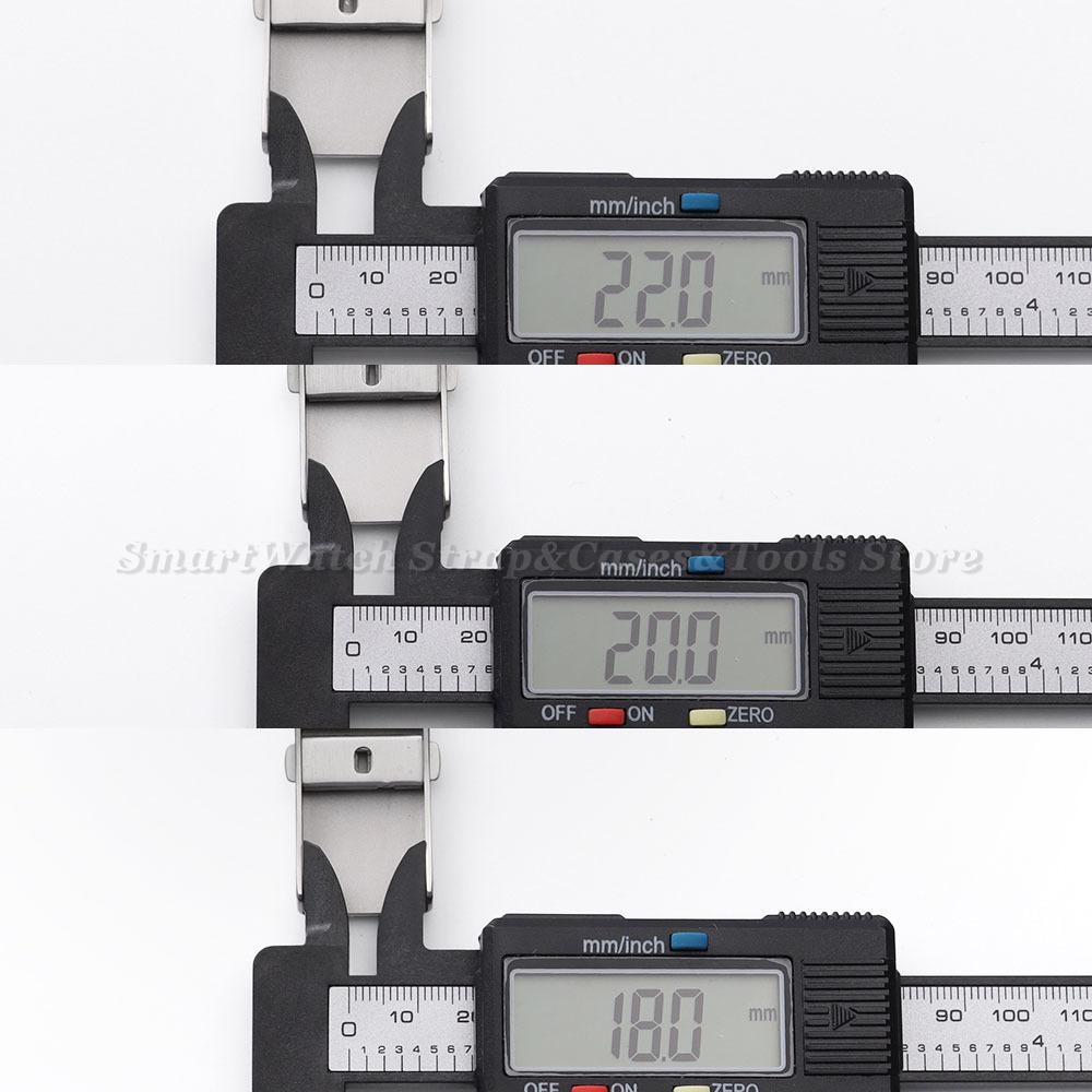 316L Solid Stainless Steel Watch Clasp 18/20/22mm Luxury Adjustable Folding Buckle Premium Metal Clasp Watch Repair Accessories