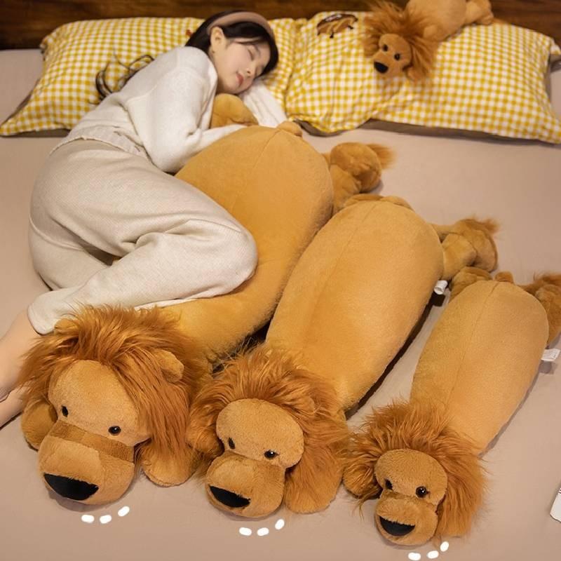 Forest Plush Lion Toy Cute Animal Cartoon Doll Kids Birthday Decoration Gift