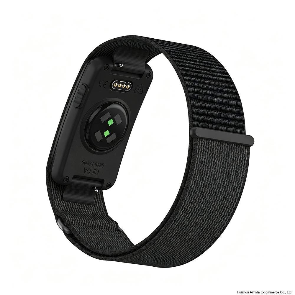 Premium Custom Nylon-Schlaufe Ersatzarmband Verstellbares Handgelenk Oberarm Bizeps Armband Zubehör für Garmin CIRQA Smart Band
