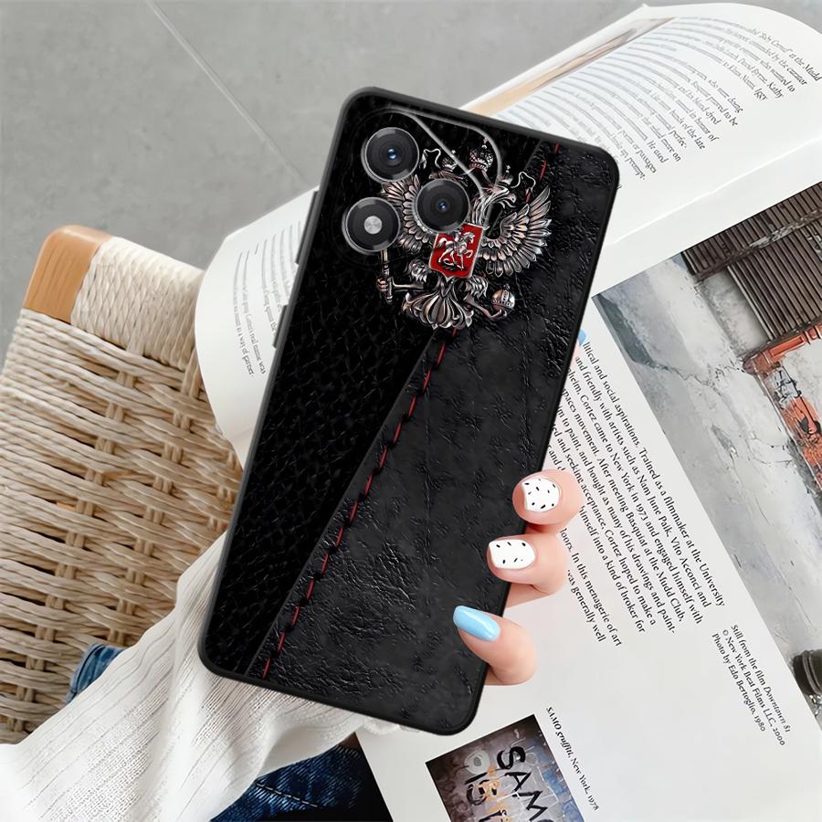 Case for Honor 90 Lite 70 8X X9c X8 X9 X9a X7 X7a Soft Back Phone Cover Russia Russian Flags