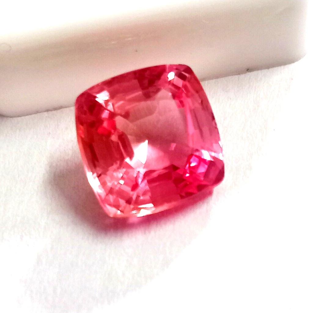 Natural Light Pink Morganite 10+ Ct Cushion Cut Certified Stunning Gemstone