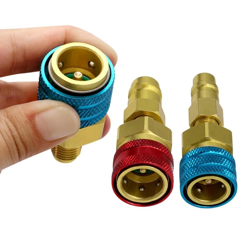 Refrigerant Quick Couplers Quick Couplers Adapters for R1234YF Car Air Conditioner Charging Quick Connector
