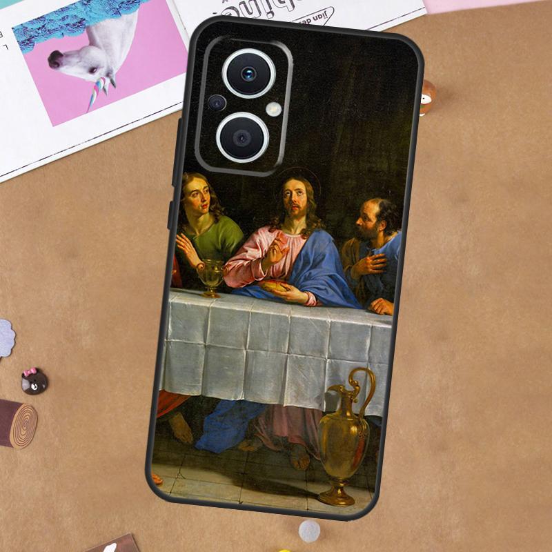 God Jesus For OPPO Reno 11F 12F 13F 14F 10 11 12 13 14 Pro 7 8 Lite 8T OPPO Find X5 X6 X8 X9 Pro Case