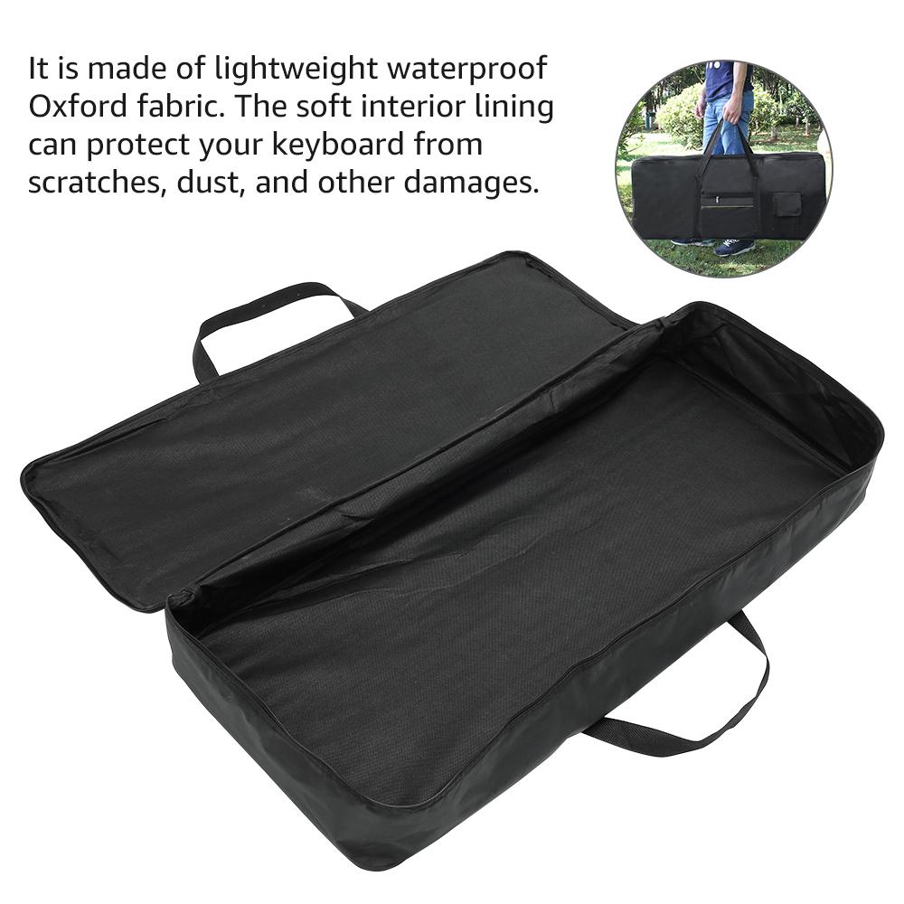 Electronic 61-Key Piano Cover Piano Case Oxford Cloth Waterproof Thicken Instrument Keyboard Storage Bag Piano Accessories