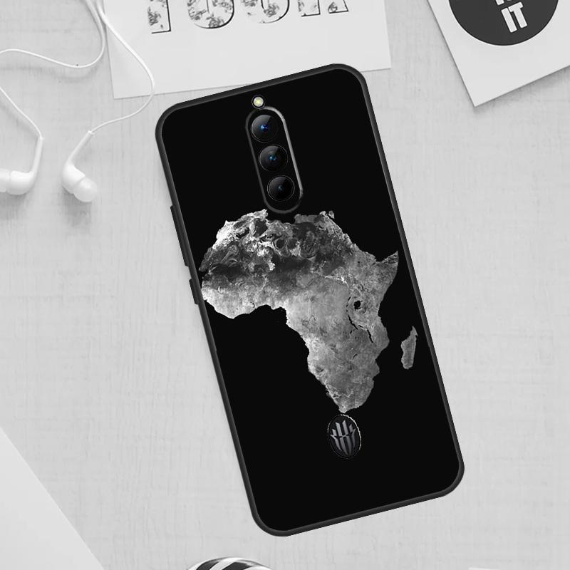 Africa Map Case For ZTE Nubia Red Magic 10S 8S 9S 8 9 11 Pro Plus 6 7 6S 7S 6R For RedMagic 10 Air Cover