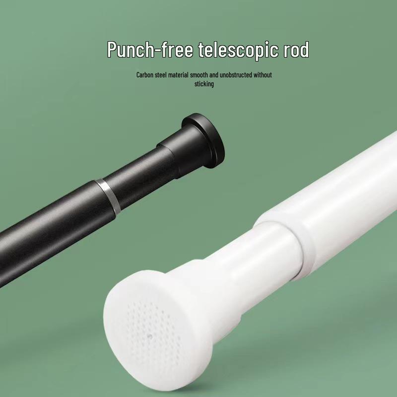 Telescopic No-Drill Retractable Rod for Clothes Drying & Shower Curtains