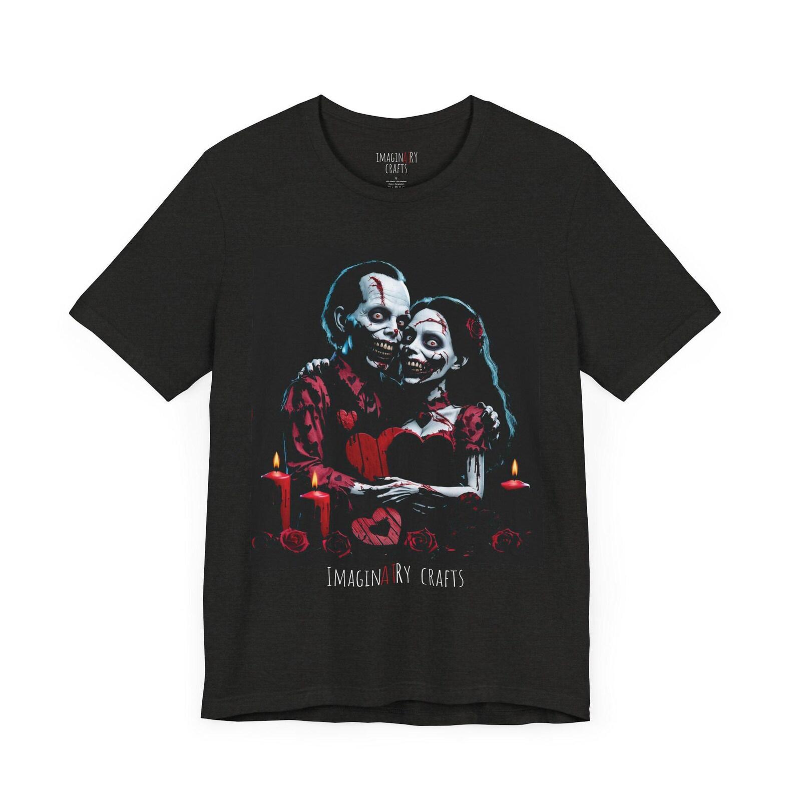 Valentines Day Horror Character T-Shirt Unisex L