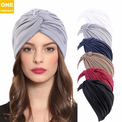 European And American Popular Elastic Pleated Bottoming Cap, Crossed Twist Cap, Indian Hat, Headscarf Cap Jdt-493