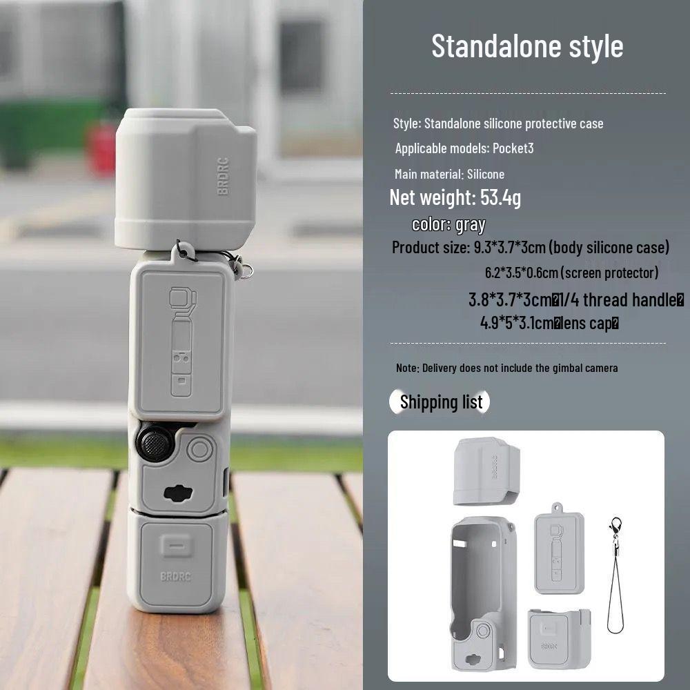 Soft Silicone Protective Case for DJI OSMO Pocket3 - Lens and Gimbal Dust Cover