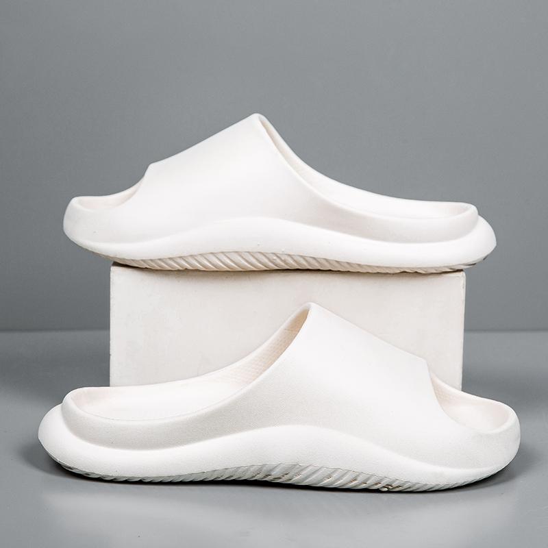 Papuci de vară pentru bărbați, cu talpă moale și groasă, pentru interior și acasă, cu platformă, la modă, pentru plajă, cupluri, antiderapante, pentru baie