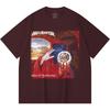 T-shirt Heavy Metal 100% Cotone 230 Gsm Stampa Band Rock Musica Popolare Unisex T-shirt Pesante in Cotone